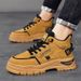 Men's Retro British Style Outdoor Casual Work Boots - High Top Leather Martin Boots With Non-Slip Thick Sole For Fashion & Comfort_vogvips.com