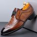 Wenzhou Men's Leather 2025 New European Style Crocodile Pattern Top Layer Cowhide Business Formal Pointed Toe Shoes_vogvips.com