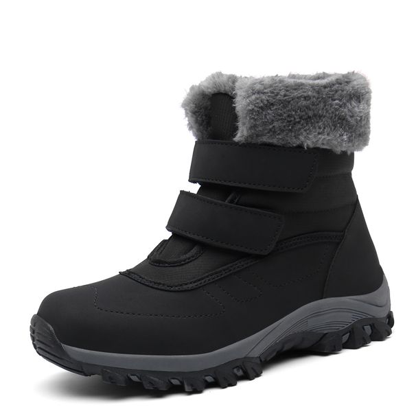 Women's Shoes, Autumn And Winter, Women's High Top With Plush Cotton Shoes, Thick Snow Boots_vogvips.com