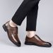 Men’s Soft Wrinkle Cowhide Derby Dress Shoes, Gradient Brown Comfort Business Leather Shoes_vogvips.com