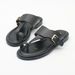 MS Women's Gladiator Sandals - Casual Summer Slide Sandals With Metallic Accents, Comfortable Rubber Sole, Black/Gold/Brown_vogvips.com