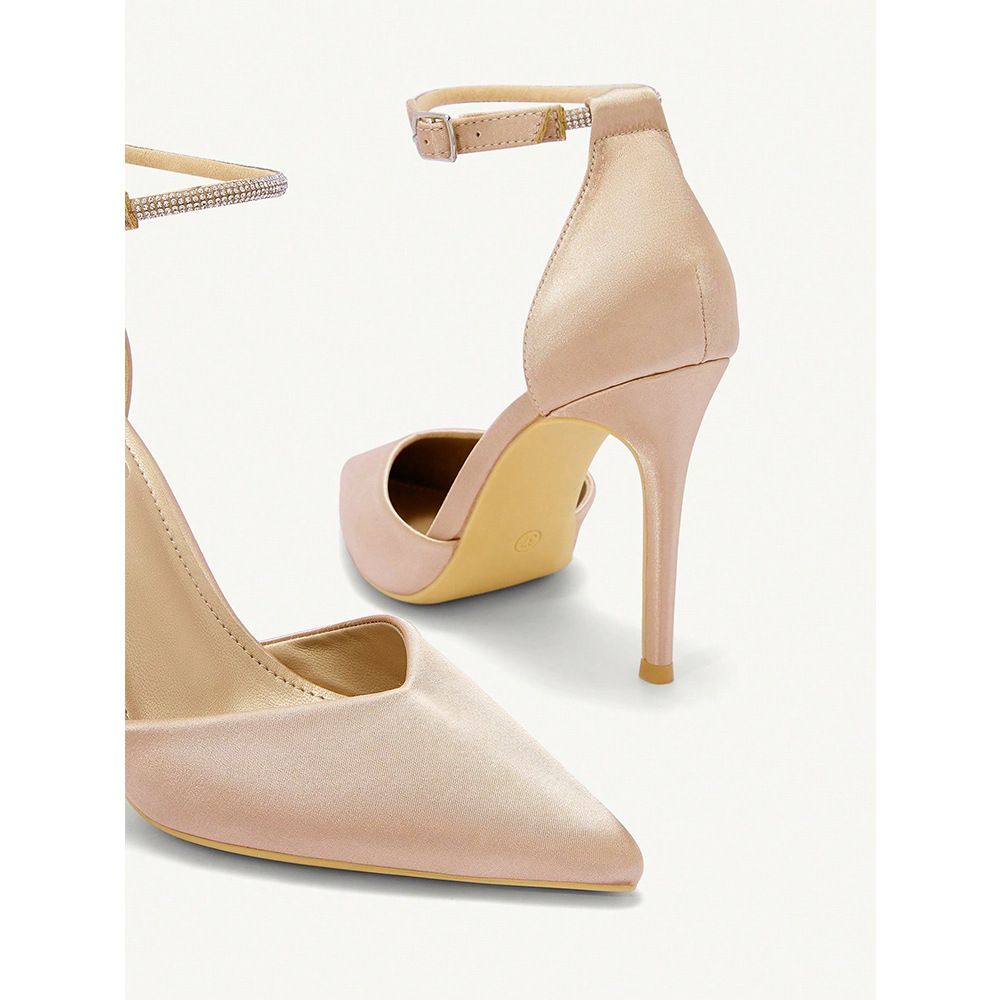 Large Size Pointy High Heels New Line With Diamond Chain Thin Heel Bao Toe Sandals_vogvips.com
