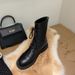 Women's Shoes Classic Round Toe Ankle Boots With Lace-Up Design, Genuine Leather Upper, Rubber Sole For Comfort And Durability, Low Heel Casual_vogvips.com