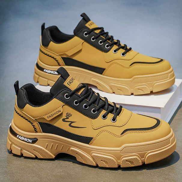 Men's Spring Pure Black Kitchen Safety Shoes, Non-slip, Wear-resistant, Breathable Work Shoes For Construction Sites_vogvips.com
