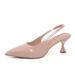 Cross-border High-heeled Summer 2026 New Style, Elegant Pointed-toe Single Shoes, French-style Closed-toe Sandals, Large_vogvips.com