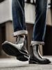 European Warm Series Men's British High-top Shoes Business Chimney Thick-soled Youth Round Toe Top Layer Cowhide Martin Boots_vogvips.com