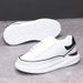 Men's Trendy Sports Casual Sneakers 2025 Spring New Style Height Increasing Thick Soled Soft White Shoes for Students Couples_vogvips.com