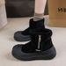 Fleece Thickened Open Smile Snow Boots Men And Women Ugly Cute Big Head Martin Boots Thermal Cotton Shoes_vogvips.com