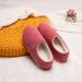 26DW-3-2 Cotton Slippers For Women, Thick Sole, Closed Heel, Suitable For Outdoor Wear, Mom, Pregnant Women, Postpartum, Autumn And Winter, Fleece-Lined Home Shoes_vogvips.com