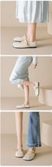 French Ballet Shallow Mouth Single Shoes Women's Pleated One-word Strap With Skirt Mary Jane Women's Shoes_vogvips.com