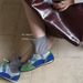 Bupfeng Liya Shallow Mouth Color Block Retro Style New Patchwork Knitted Short Autumn Women's Shoes Flat Sock Boots_vogvips.com