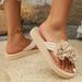 2025 Fashion Flower Decor Flip Flops Women Summer Beach Non Slip Platform Slippers Woman EVA Sole Lightweight Flat_vogvips.com