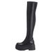 Over-the-Knee For Women, Non-Marked Version, Petite Size, Spicy Thick-Soled Stretch Boots, Height Increasing,_vogvips.com