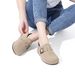 Asgard Suede Mul For Women Fashion All Inclusive Clogs Slippers With Adjustable Buckle Lady Soft Sole Leisure Flat_vogvips.com