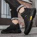 Men's British Style High-top Fashion Casual Leather Trendy Business Black Soft Sole Non-slip Martin Shoes_vogvips.com