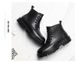 Mens Work Boots Black Duty Combat Army Safety Boots Waterproof Genuine Leather Lace Up Site Tactical Security_vogvips.com