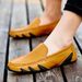 Trendy Driving Men's Shoes Breathable Genuine Leather Soft Sole Sneakers Men's Business British Style Versatile Casual L_vogvips.com