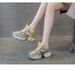 Thick-soled Dad Shoes For Women, Inner Height-increasing Casual Versatile Style Lace-up Student Shoes_vogvips.com
