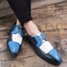 Fashion Personality Color Match Business Formal Low-top Men Trend Single Shoes_vogvips.com