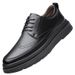 Euro Step Autumn New Men's Business Formal With 6cm Hidden Wedge British Casual Wedding Groom Brogue Leather Shoes_vogvips.com