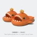 2024 Funny Halloween Pumpkin DIY Shark Slippers Women Men Indoor Bathroom Summer Platform Shoes 4Cm Thick Sole Couples_vogvips.com