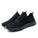 Men Lightweight Breathable Knit Running Trainers Non Slip Shock Absorbing Casual Sports Shoes_vogvips.com