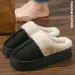 Fashion Women Fluffy Slippers For Winter Indoor EVA Thick Sole Anti Slip And Warm Unisex Slippers For Winter_vogvips.com