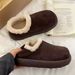 Women's Shoes Wool Version ~ Fur And Leather Snow Boots Women's Winter New Thick Sole Height Increase Two Wear Big Potato Thick Cotton Shoes Women_vogvips.com