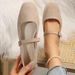 2024 Spring New Arrival European And American Style Plus Size Low Heel Square Toe Shallow Mouth Embroidered Women's Slip On Comfortable Single Shoes_vogvips.com