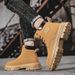 European Warm Series Men's Construction Site Wear-resistant Work Martin Boots Waterproof Non-slip Hiking Sports Autumn_vogvips.com
