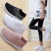 Large Size Fly Knit Shallow Cut Versatile Rhinestone Flat Bottomed Women's Sports Shoes Mixed Batch Style_vogvips.com