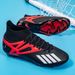 High Top Football For Men And Women, TF Artificial Turf, AG Nail, Student Leather Foot Training Sports Shoes_vogvips.com