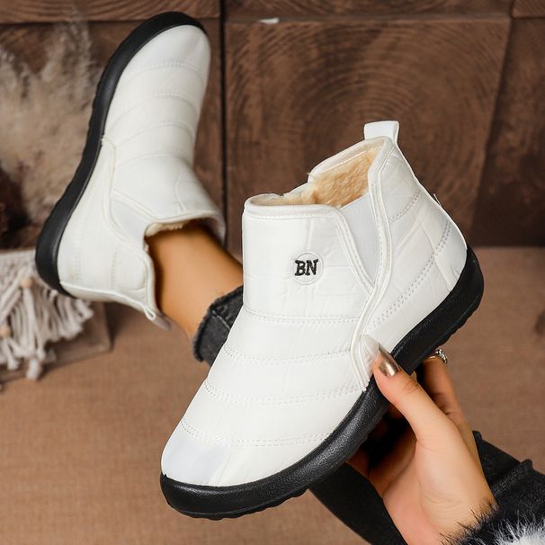 New Warm Women's Shoes Cross-Border Cotton With Fleece Lining Thickened Thick Sole Comfortable Short Cold-Proof Snow_vogvips.com