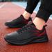 New Autumn Leather Waterproof Black Casual Versatile Running Men's Shock-Absorbing Lightweight Sports Shoes_vogvips.com