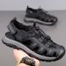 Sandals 2025 New Summer Mesh High-end Beach Men's Youth Sports Casual Hollow Out Hole Shoes Trend_vogvips.com