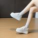Little White Shoes Female And Female Students Leisure Sports Versatile Board Shoes Street Shooting_vogvips.com