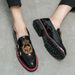 Plus Size Summer Slip-On Shoes For Men Korean Style Pointed Toe Loafers British Casual Lazy Hairstylist Leather_vogvips.com