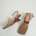 Korean Niche Design Sandals 2026 Summer New Vintage Woven Hollow Square Toe Chunky Heel Women's High Heels_vogvips.com