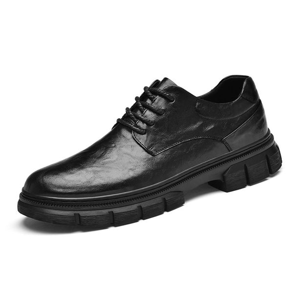 Men's Leather Shoes With Thick Soles And Soft Soles Middle-aged Casual Leather Shoes Men's Leather Shoes_vogvips.com