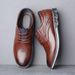 Carefully Selected Leather With Soles And Soft Leather, Casual For Autumn, Black British-style Business Formal Work_vogvips.com