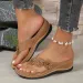 Floral Beach Flip-Flops For Women - Comfy Slip-On Summer Slides, Versatile Casual Outdoor Footwear_vogvips.com