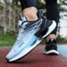 New Rotating Button For Men's Summer, Breathable Thick Soled Popcorn Cushioned Running Shoes_vogvips.com
