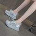 Women's Thick-Soled White Sneakers For Petite Women, 2026 Summer Model, Light Luxury Popular Style, Shallow Breathable_vogvips.com