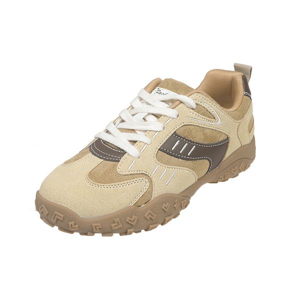 Retro Women's Chunky Sneakers 2025 Round Toe Soft Sole Dad Shoes Fashion Casual Shoes_vogvips.com