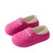 Waterproof Cotton Slippers For Women For Winter Outdoor Wear Indoor Home Thick Soled Plush Warm Heeled Cotton Shoes For Men_vogvips.com