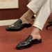 Men's Breathable Slip-On Mules, Driving Shoes & Slide Sandals, Non-Slip Rubber Sole Casual Footwear_vogvips.com