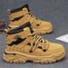 European Warm Series Martin Autumn Outdoor Hiking High-Top Short Men's Non-Slip Wear-Resistant Yellow Work Boots 2025 New Model_vogvips.com