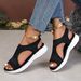 2026 Summer New Cross-Border Foreign Trade European And American Large Size Thick-Soled Slip-On Women's Fly-Knit Casual_vogvips.com