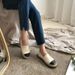 Spring And Summer Small Fragrant Style Canvas Grass Weaving Fisherman's Shoe Cover With Low Top Thick Bottom Casual_vogvips.com