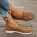 SHLIANG Retro Shallow Mouth Loafers Women Rhinestone Slip On Solid Color Large Size Moccasins Thick Bottom Comfortable Non Slip Flats Y0619_vogvips.com